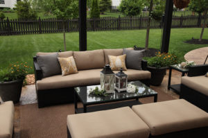 Staging example of backyard patio