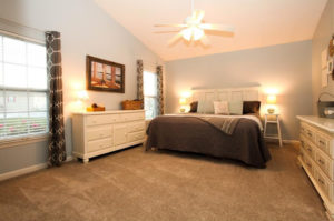 Bedroom staging example from Cathy Sturm Real Estate